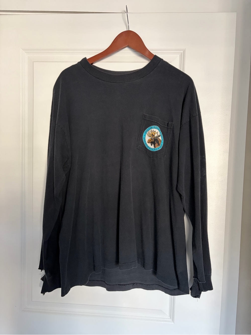 Vintage 1993 RJ Reynolds Camel Cigarettes Long Sleeve Shirt Large Small Thumb Ho
